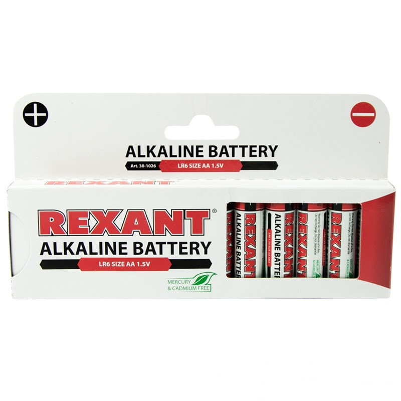 Bateria AA - Rexant LR6 1,5V 2700 mAh 30-1026 (12 peças)