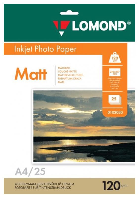 Lomond Fotopapier Mat 0102030 Wit
