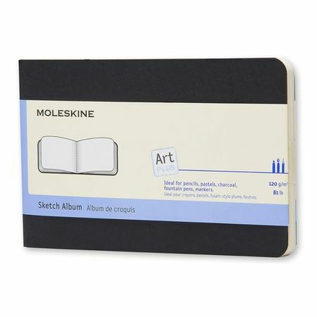 Bloc à dessin Moleskine CAHIER SKETCH ALBUM Pochette 90x140mm Couverture cartonnée 72 pages. noir 9 pcs / boîte