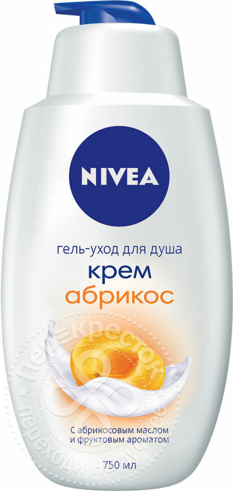 Sprchový gél Nivea Cream Apricot 750ml