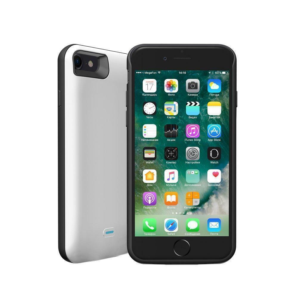 Deppa NRG -taske 2600mAh til iPhone 7/8 Lightning hvid (33520)