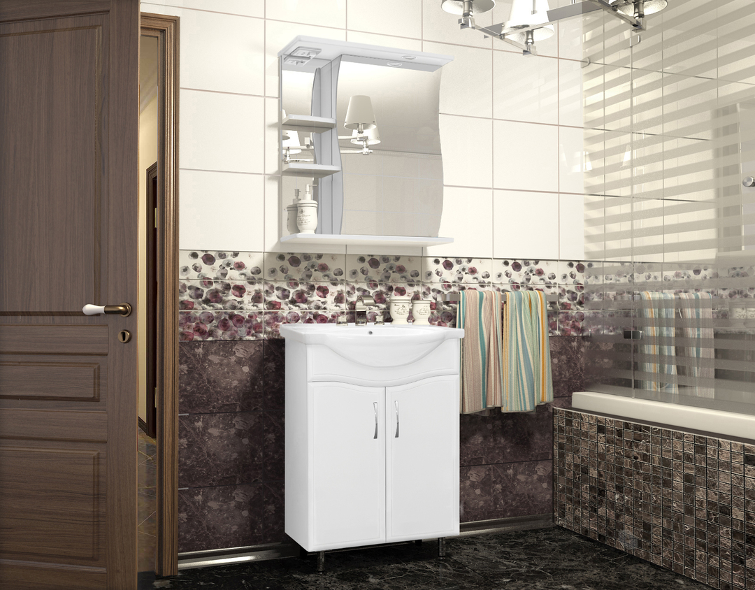 Veggmontert speilskap på badet: stilig baderomsinnredningside