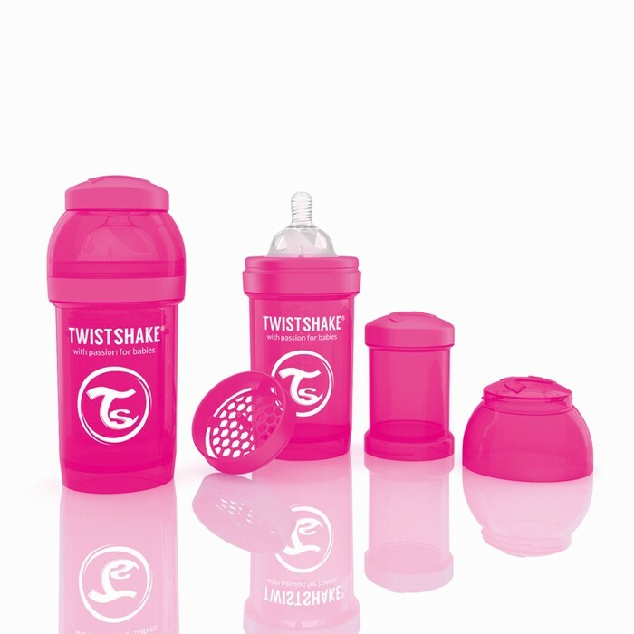  Twistshake Anti-Colic Babyflasche, Rosa, 180 ml