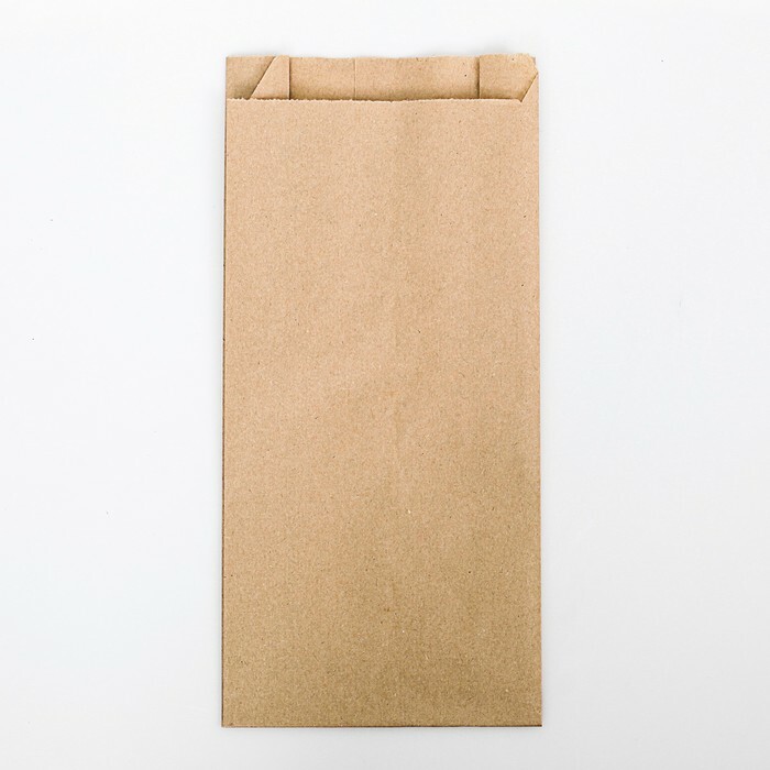 Pildījuma papīra maisiņš, kraft, V formas apakšdaļa 30 x 14 x 6 cm