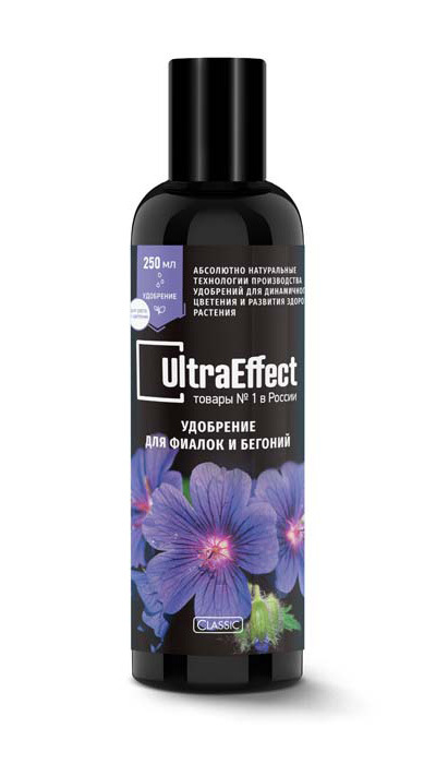 Gødning til violer og begonier UltraEffect Classic 250ml