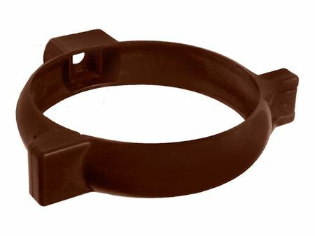 Abrazadera de tubo PVC Murol D80mm marrón