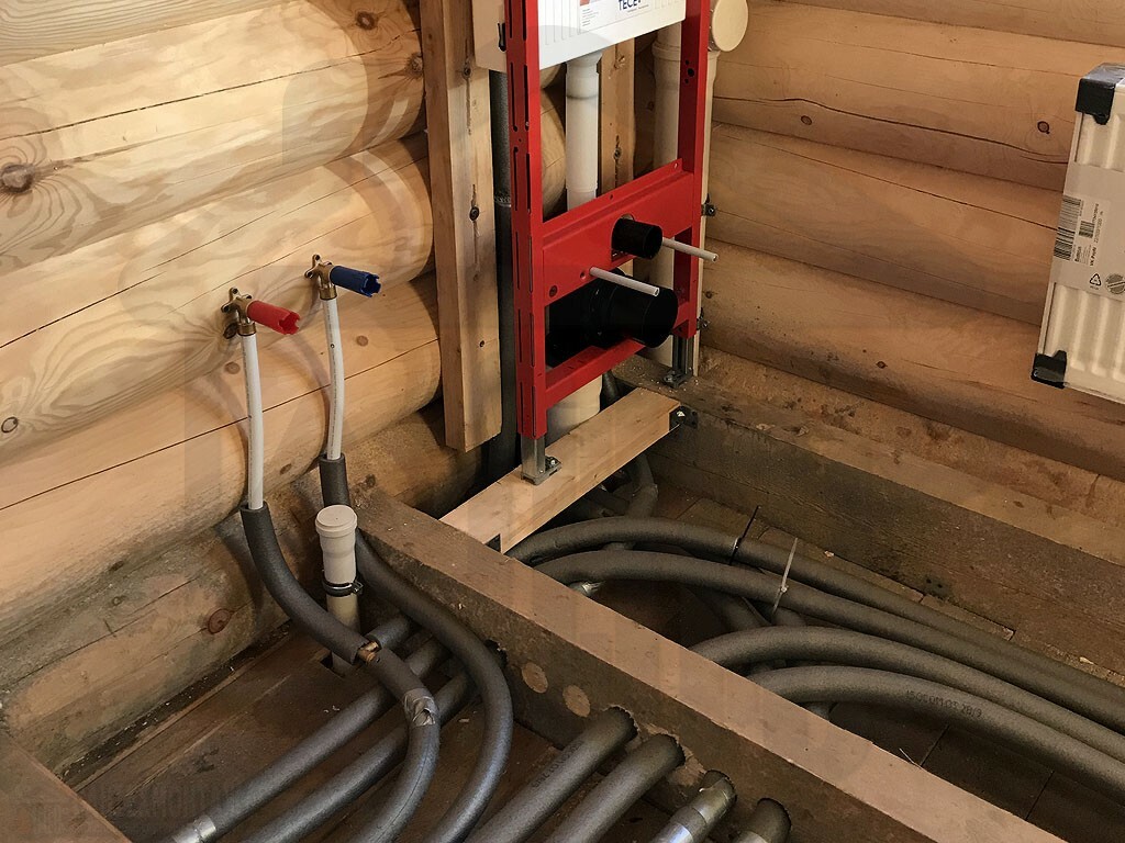 Comunicações de engenharia em uma casa de madeira