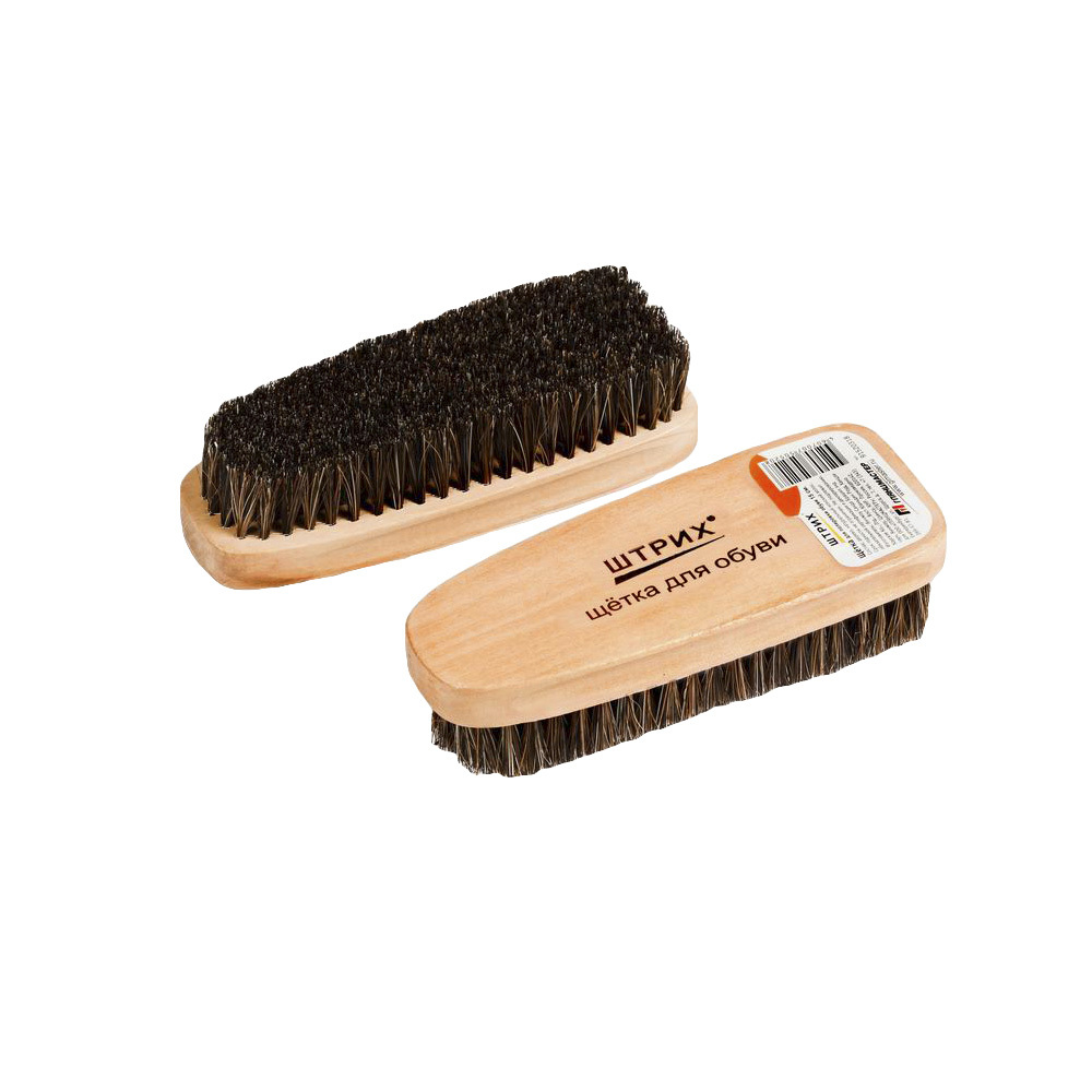 Cepillo de madera para zapatos con crin 15cm Código de barras 91520318
