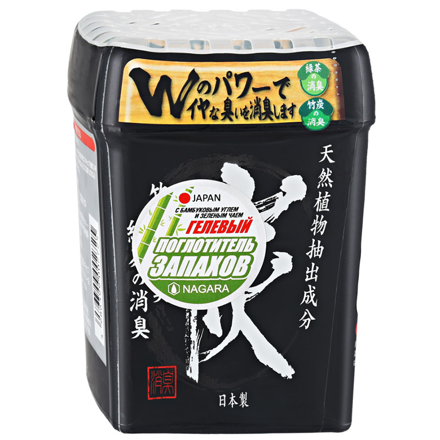 Nagara odor absorber gel with bamboo charcoal and green tea, 320g