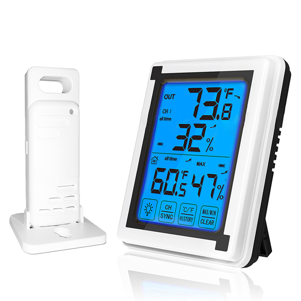 Pantalla Estación meteorológica local Temperatura Sensor de humedad Alarmas