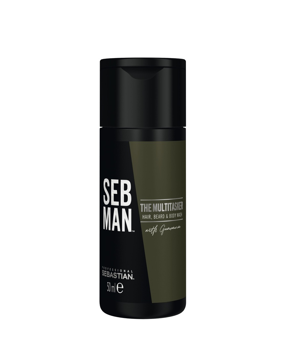 Saç, sakal ve vücut bakımı için şampuan 3'ü 1 arada / THE MULTITASKER 50 ml