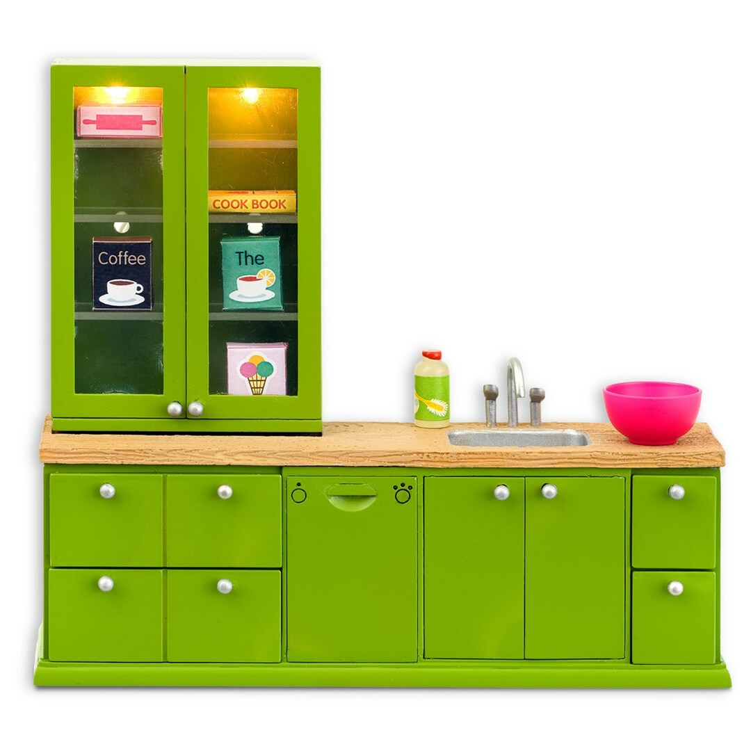 Meubels voor een poppenhuis smoland keukenset met een dressoir: prijzen vanaf 2 080 ₽ koop goedkoop in de online winkel