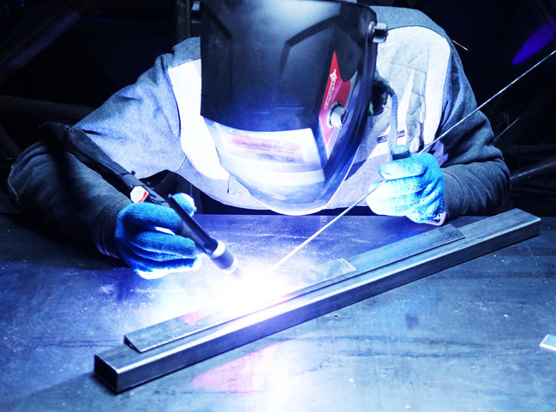 A welder is practically an artist creating a canvas.