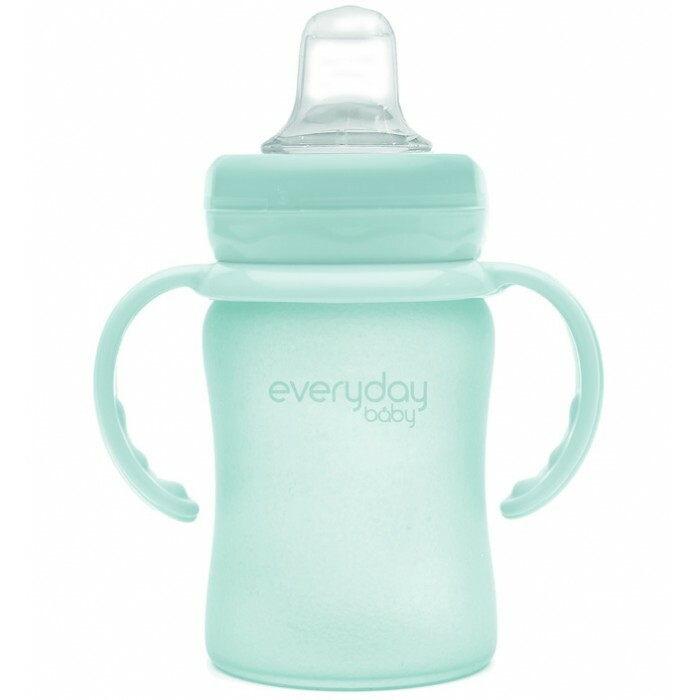 Feeder Everyday Baby Glass üveg puha kifolyóval, védő szilikon bevonattal 150 ml