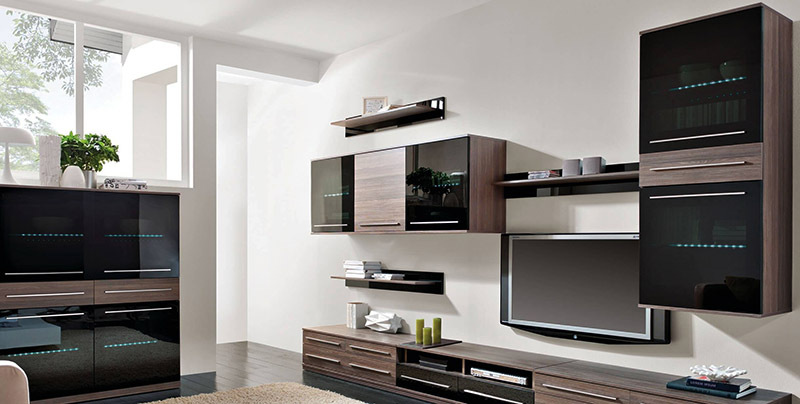 Modulárny nábytok do obývačky v modernom štýle: pravidlá výberu