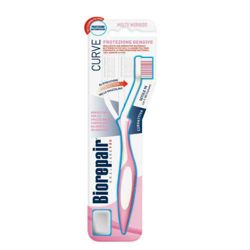 Cepillo de dientes curvo para proteger las encías (Biorepair, Cuidado dental)