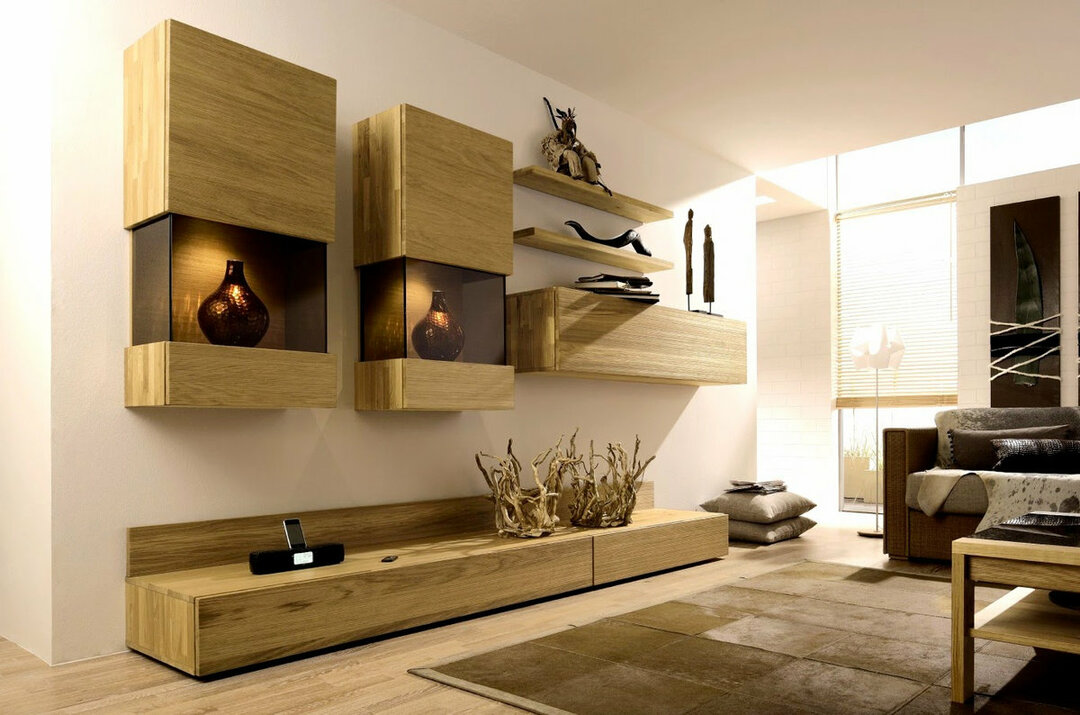 Modulära möbler i vardagsrum i modern stil