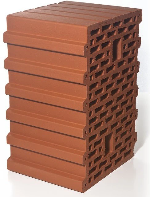 Keramikblock M100 Braer 10,7 NF ​​(röd), 380x250x219 mm
