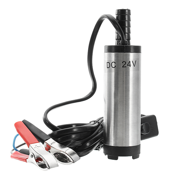 Elektrikli Dizel 12V / 24V Pompa Fuel Water Oil Taşınabilir Dizel Paslanmaz Çelik Pompa