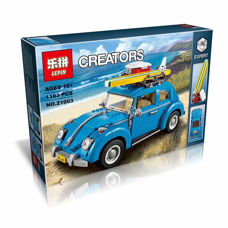 Konstruktoriaus plastiko kūrėjai LEPIN 21003 „Volkswagen Beetle“