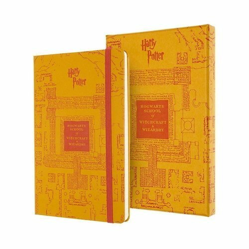 Bloco de notas # e # quot; Le Harry Potter # e # quot; 96 folhas, pautado, amarelo