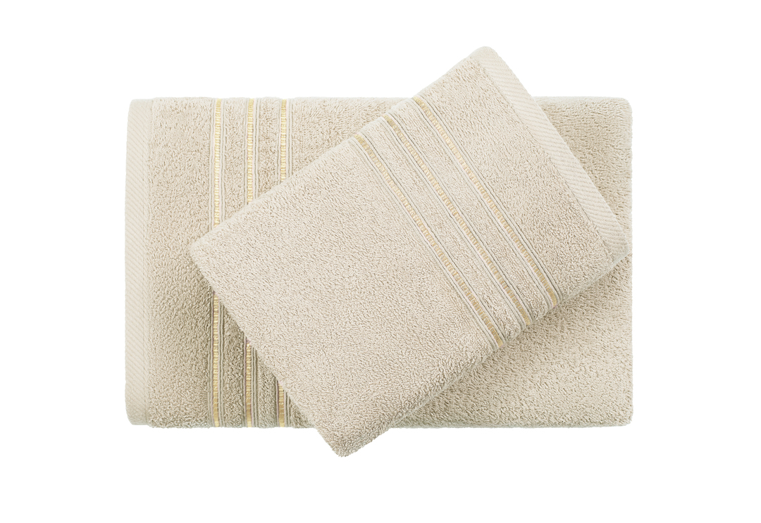 Bath towel Aquarelle Verona beige