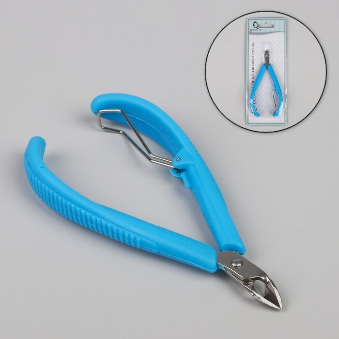 Cuticle nippers, 1 fjeder, 10 cm (8 mm), MIX farve