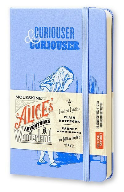 Moleskine Alice In Wonderland Pocket Limited Edition prenosni računalnik v modri barvi brez podloge 400969 (LEAL01QP012)