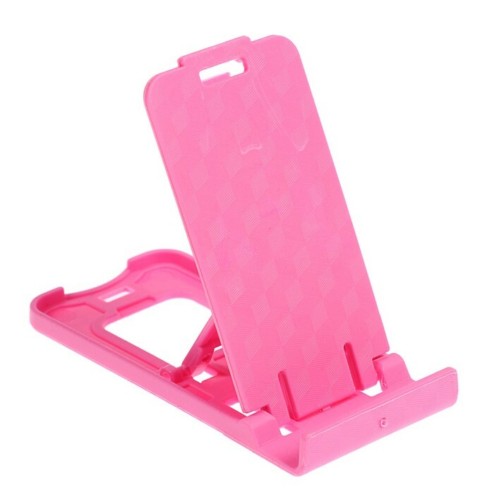 LuazON phone stand, foldable, height adjustable, pink