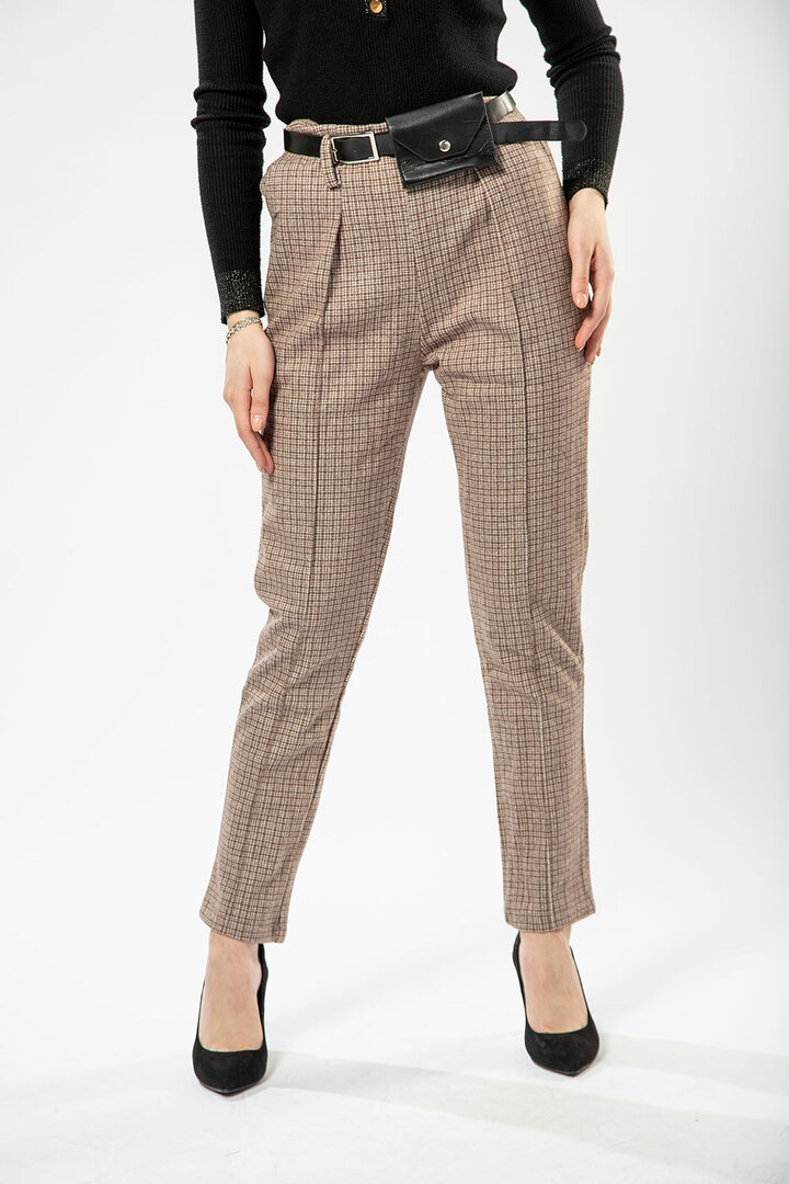 Bukser for kvinner Y.T.Q. Q1002 + belte (29, grå)