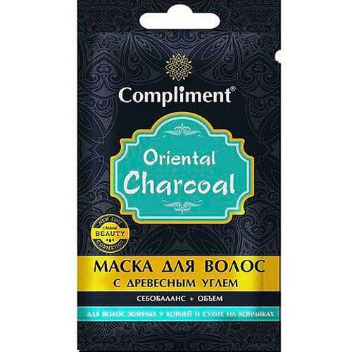 Hair mask with charcoal sebobalance + volume for oily hair at the roots Oriental Charcoal