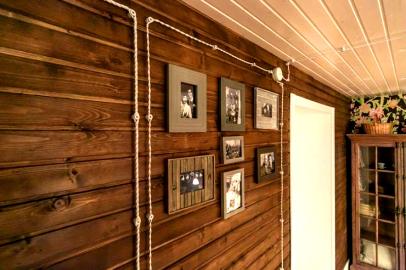 Binnenwandbekleding: imitatie van hout en de installatie ervan