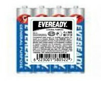 Saltbatterier Energizer Eveready BLÅ, små fingrar, 4 st