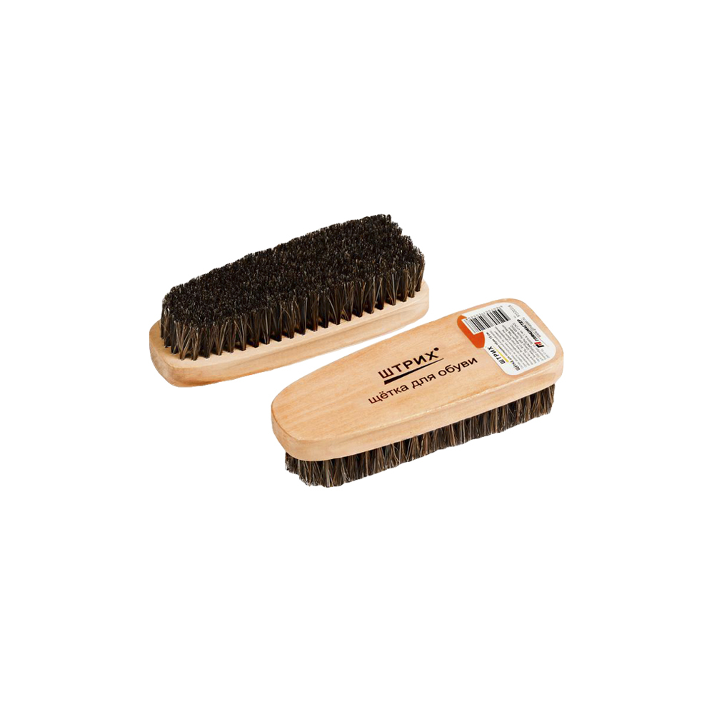 Cepillo de madera para zapatos con crin 10cm Código de barras 91522318