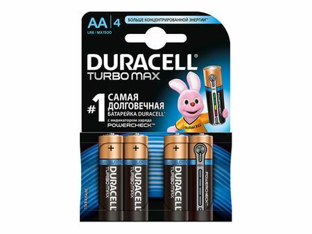 Baterija DURACELL LR06 AA Turbo lizdinė plokštelė 4vnt