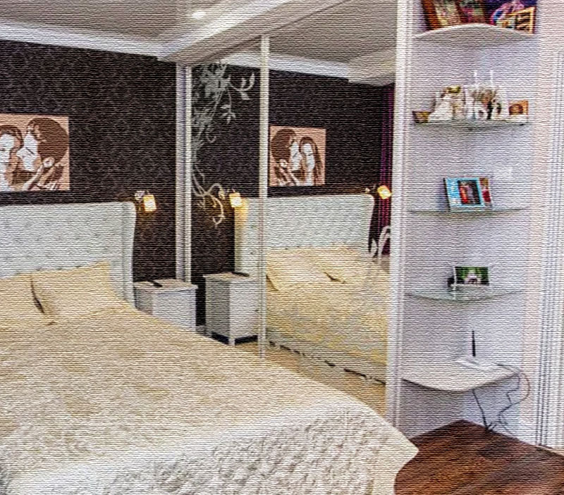 Ex-deltagare i " House-2" Yulia och Tigran Salibekov köpte den fjärde lägenheten: låt oss se hur den är inredd