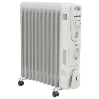 Oil heater with fan Delta D25F-11, 2500 W, 11 sections