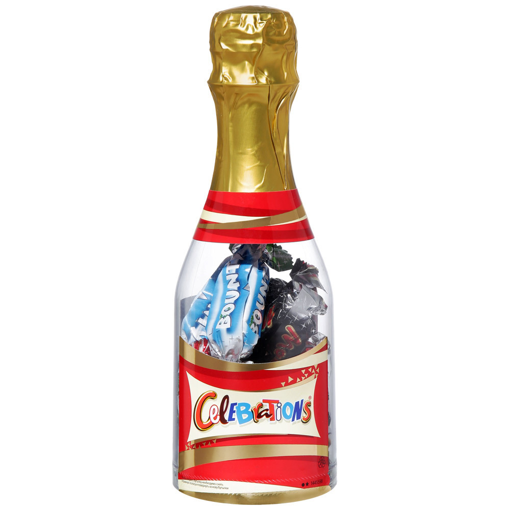 Set regalo celebrazioni bottiglia di caramelle piccola 0,108kg