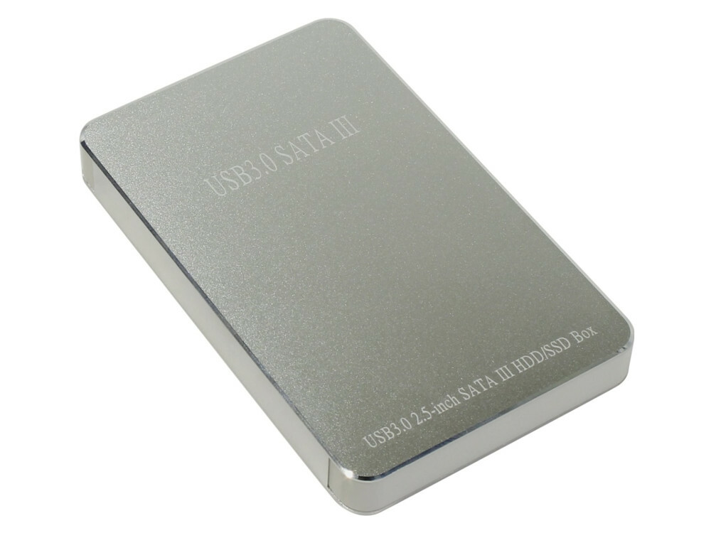 Ulkoinen kiintolevy- / SSD -laatikko 2.5 Orient 2568 U3 -kotelo hopea / muovi / alumiini / USB 3.0 / USB 3.1 Gen 1 / SATA III