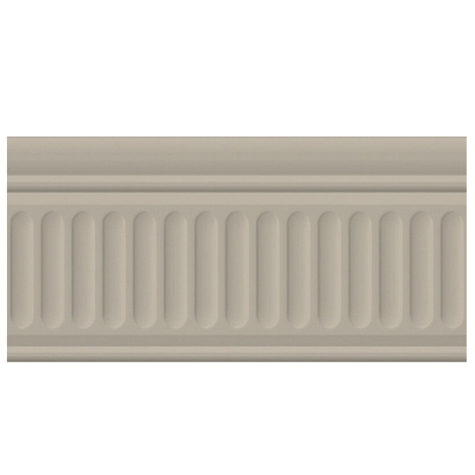 Ceramic border Kerama Marazzi 19050 / 3F Blanchet structured gray 200x99 mm