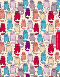 Zakelijk notitieboekje Coloured cats, A5, 80 vel