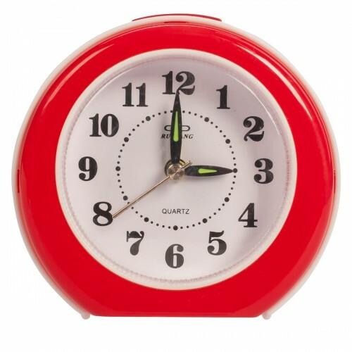 Round VT alarm clock (red)