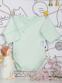 Body dla noworodków Mini, rozmiar 46 cm, kolor: zielony