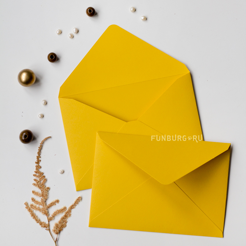 Envelope C6 " Curry" from design paper