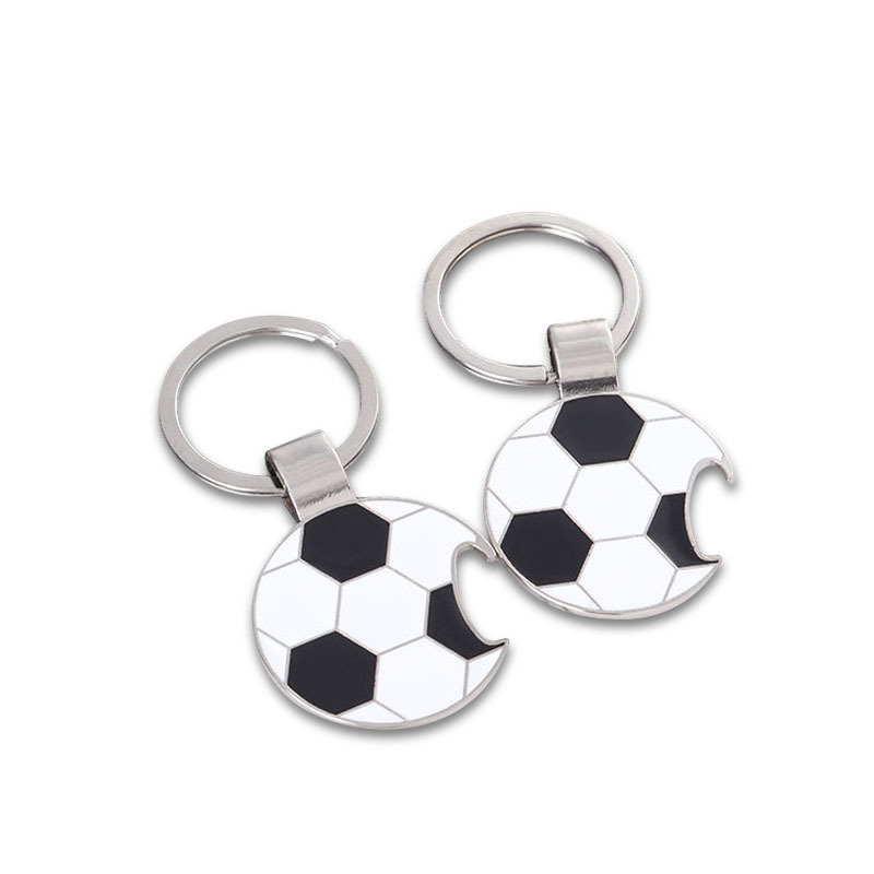 Futbal # a # nbsp; kovové # a # nbsp; kľúč # a # nbsp; Otvárač na pivné fľaše Svetový pohár futbalových fanúšikov Prívesky na kľúče Dekorácia Domov