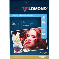 Papel para inyección de tinta Lomond, 270 g / m2, A4, 20 hojas