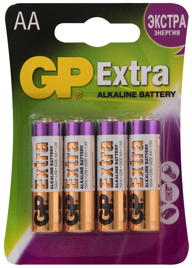 Akumulators GP Extra 15AXNEW-2CR4 4 gab
