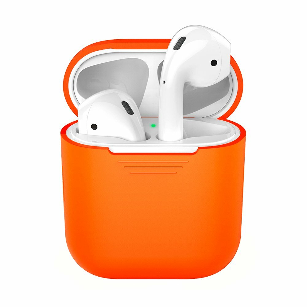 Deppa silikonikotelo AirPod -laitteille oranssi