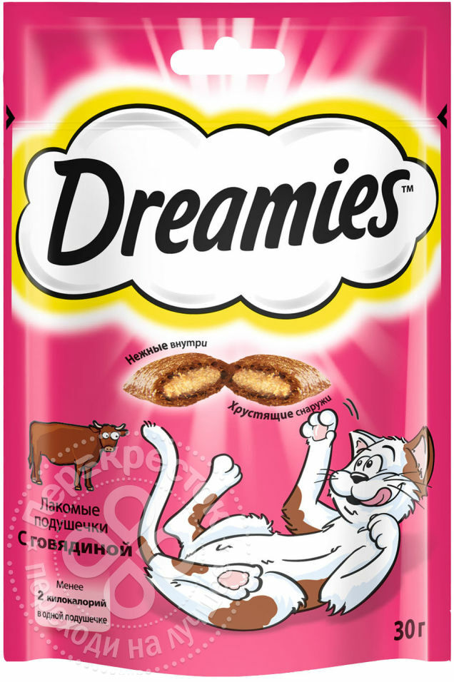 Treat for cats Dreamies with beef 30g