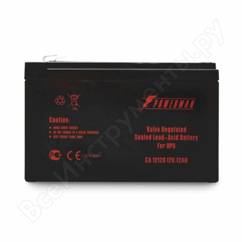 Batería recargable ca12120 / ups para powerman 1157248 ups